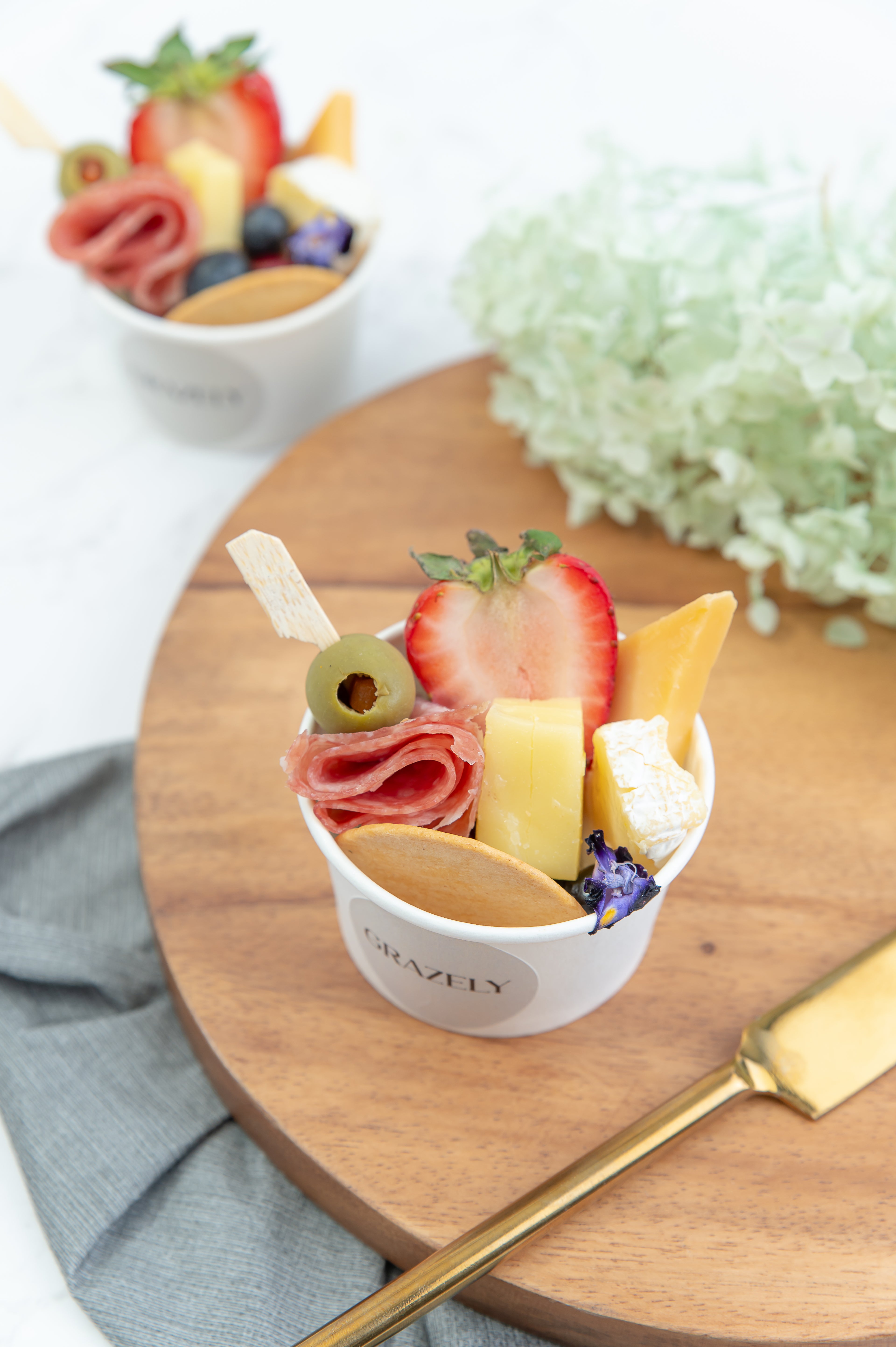 Cheese & Charcuterie Graze Pots