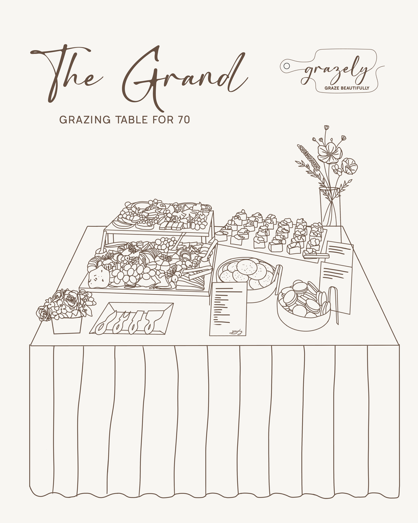 The Grand - Grazing Table Package for 70