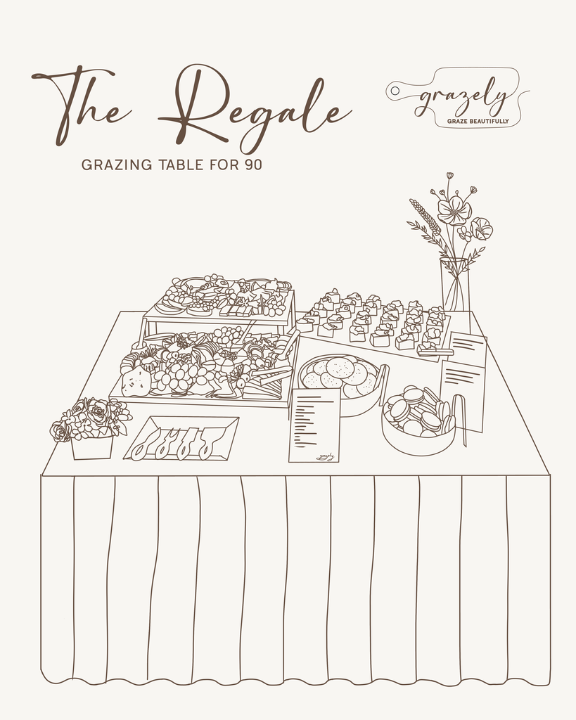 The Regale - Grazing Table Package for 90